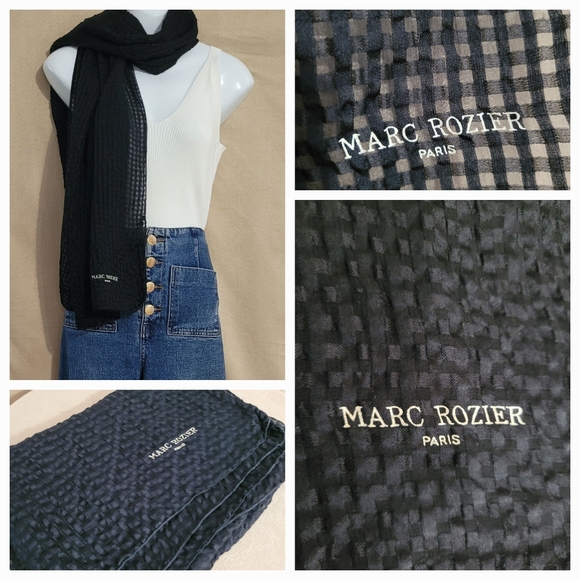 SILK scarf /  21 x 62 - Picture 5 of 5